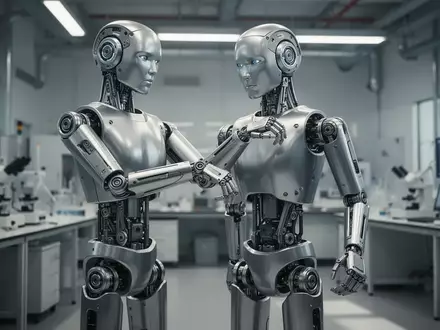 Ein humanoider Roboter vom Typ Unitree G1 in einem modernen Industrielabor während eines Praxistests. - Foto: über boerse-global.de