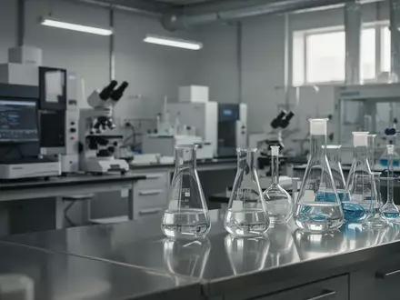 Ein steriles klinisches Forschungslabor mit wissenschaftlichen Glasgeräten und modernen Analyseinstrumenten. - Foto: über boerse-global.de