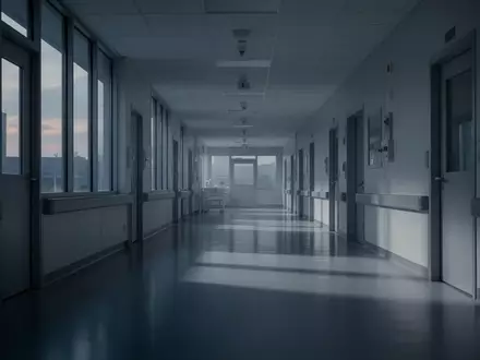 Ein leerer, minimalistischer Krankenhausflur mit einfallendem Tageslicht, der eine ruhige und nachdenkliche Atmosphäre ausstrahlt. - Foto: über boerse-global.de