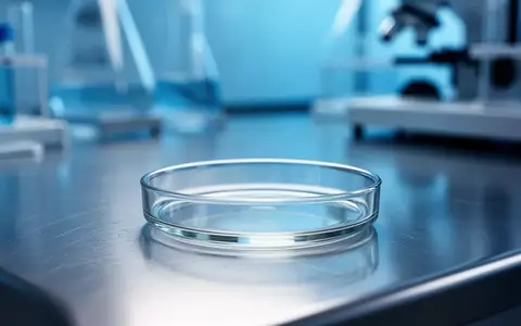 Eine leere Labor-Petrischale auf einem sterilen Edelstahltisch in einem Forschungslabor. - Foto: über boerse-global.de