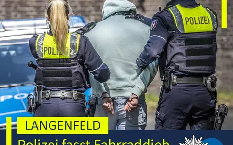 POL-ME: Polizei fasst Fahrraddieb auf frischer Tat - 2610055 - Foto: presseportal.de