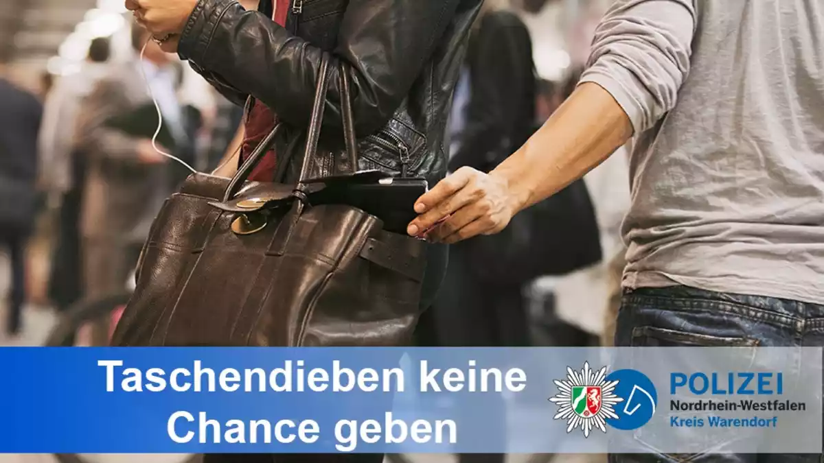POL-WAF: Everswinkel. Keine Chance für Taschendiebe - Mitarbeiter der Kriminalprävention geben Tipps - Bild: presseportal.de
