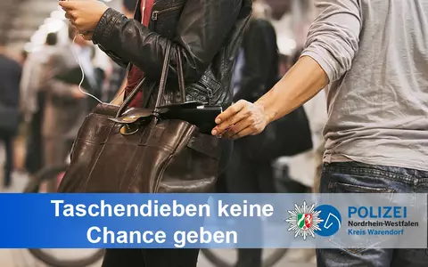 POL-WAF: Everswinkel. Keine Chance für Taschendiebe - Mitarbeiter der Kriminalprävention geben Tipps - Foto: presseportal.de