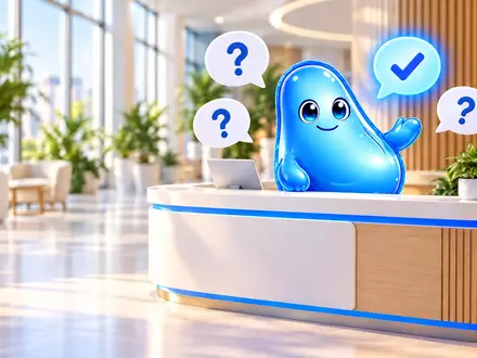 searchit Chatbot am Desk - Foto: searchit über pressetext.de