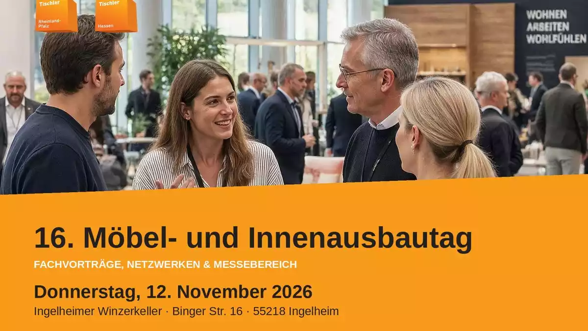 16. Möbel- und Innenausbautag im November in Ingelheim - Bild: presseportal.de