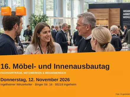 16. Möbel- und Innenausbautag im November in Ingelheim - Foto: presseportal.de