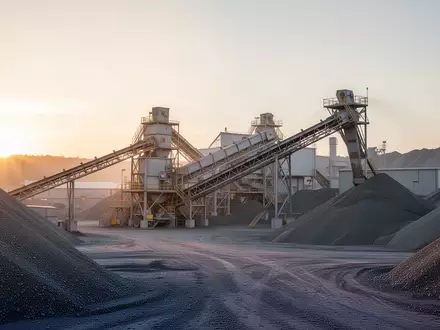Industrieanlage zur Metallverarbeitung im Licht der Morgendämmerung. - Foto: über boerse-global.de