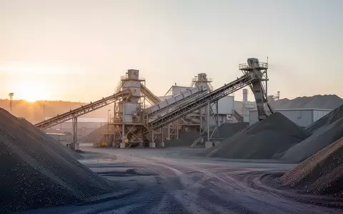 Industrieanlage zur Metallverarbeitung im Licht der Morgendämmerung. - Foto: über boerse-global.de