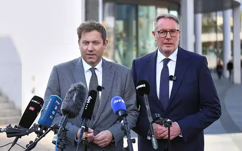 Lars Klingbeil und Alexander Schweitzer am 13.10.2026 - Foto: via dts Nachrichtenagentur