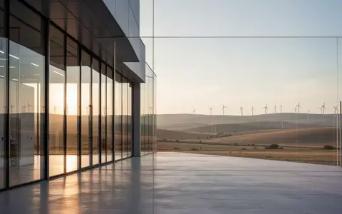 Ein modernes, minimalistisches Forschungsgebäude mit Glasfassade vor einer weiten Landschaft bei Sonnenuntergang. - Foto: über boerse-global.de