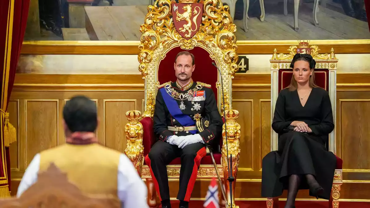 Der neue norwegische König spricht über die Trauer nach dem Tod seines Vaters König Harald V. (Archivbild).  - Bild: Ole Berg-Rusten/NTB Scanpix POOL/AP/dpa
