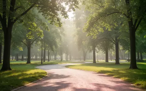 Ein sonniger, ruhiger Parkweg umgeben von Bäumen und frischem Grün, der zu Bewegung an der frischen Luft einlädt. - Foto: über boerse-global.de