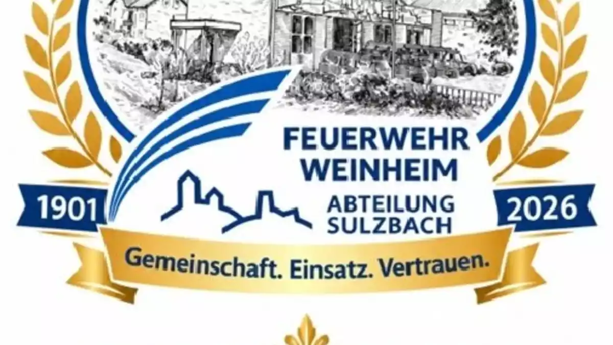 FW Weinheim: 125 Jahre Feuerwehr Weinheim Abteilung Sulzbach: Festakt würdigt Tradition, Einsatzbereitschaft und Gemeinschaft - Bild: presseportal.de