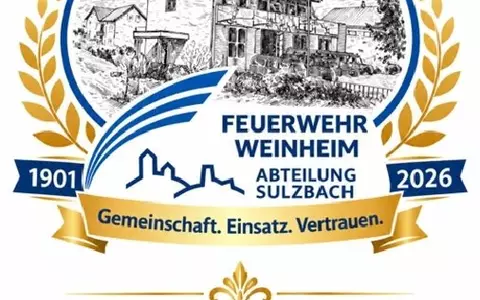FW Weinheim: 125 Jahre Feuerwehr Weinheim Abteilung Sulzbach: Festakt würdigt Tradition, Einsatzbereitschaft und Gemeinschaft - Foto: presseportal.de