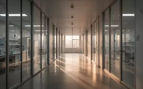 Ein heller, minimalistischer Flur in einem Forschungsinstitut mit einfallendem Tageslicht und klaren architektonischen Linien. - Foto: über boerse-global.de
