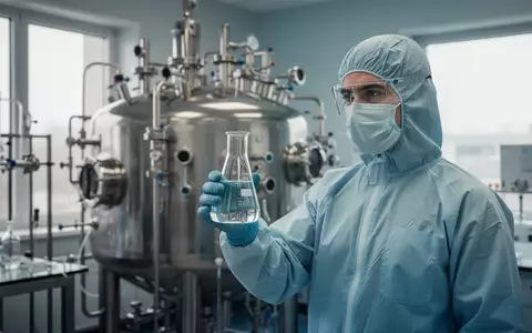 Wissenschaftler in einem modernen Labor mit Bioreaktoren bei der Arbeit an einem Fermentationsprozess. - Foto: über boerse-global.de
