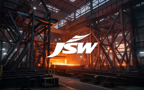 Abstrakte Darstellung einer modernen Stahlproduktionsstätte bei Dämmerung mit Fokus auf industrielle Stabilität. - Foto: über boerse-global.de