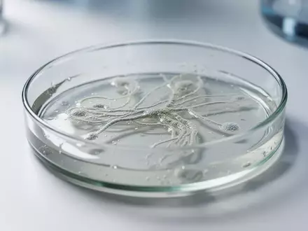 Eine Nahaufnahme einer Petrischale mit einem biologischen Nährmedium in einem sauberen Laborumfeld. - Foto: über boerse-global.de