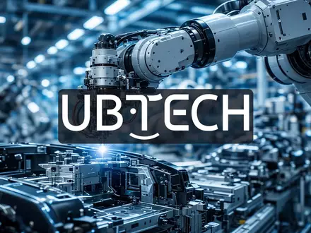Moderne Industrierobotik an einem automatisierten Fließband in einer hellen, technologischen Produktionshalle. - Foto: über boerse-global.de
