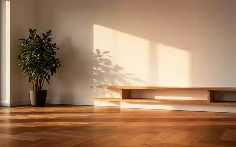 Ein minimalistisch eingerichtetes, helles Wohnzimmer mit einer Pflanze in der Ecke und sanftem Lichteinfall. - Foto: über boerse-global.de