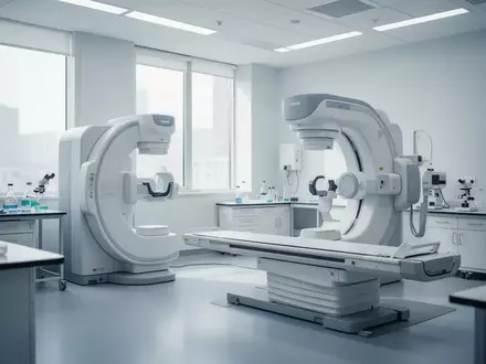 Ein steriler, moderner klinischer Forschungsraum mit medizinischer Ausrüstung in einer Universitätsklinik. - Foto: über boerse-global.de