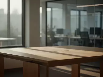 Ein heller, minimalistischer Arbeitsplatz in einem modernen Bürogebäude mit sanftem Lichteinfall. - Foto: über boerse-global.de