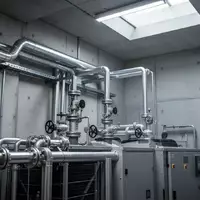 Industrielle Kühlanlage und technische Infrastruktur in einer Produktionshalle mit metallischen Rohrleitungen. - Foto: über boerse-global.de
