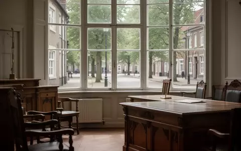 Ein sonnendurchfluteter, ruhiger Raum in einem historischen Gebäude mit Blick auf eine baumbestandene Straße. - Foto: über boerse-global.de