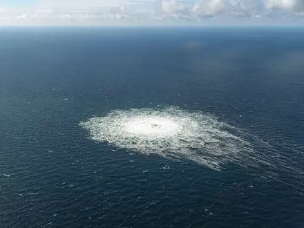 Die  Sprengsätze explodierten nach Angaben der Bundesanwaltschaft am 26. September 2022 in 80 Meter Tiefe. (Archivbild) - Foto: -/Danish Defence Command/dpa