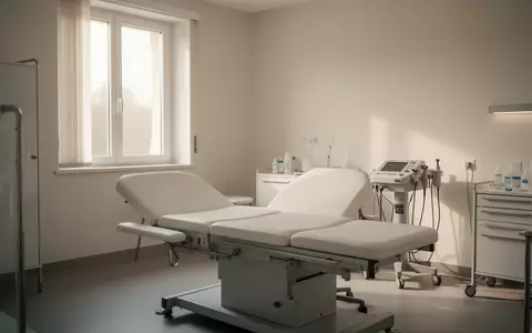 Ein minimalistischer und heller medizinischer Untersuchungsraum in einer italienischen Gesundheitseinrichtung. - Foto: ĂŒber boerse-global.de