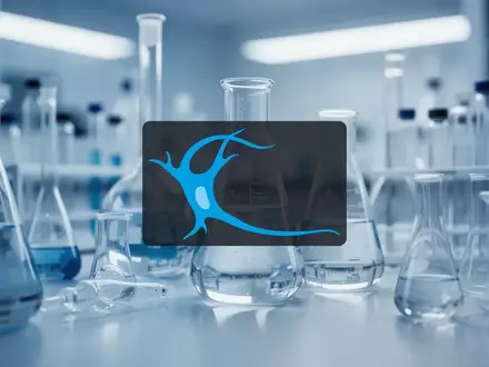 Abstrakte Darstellung eines modernen pharmazeutischen Labors mit klinischer Beleuchtung und wissenschaftlichen Glasgeräten. - Foto: über boerse-global.de
