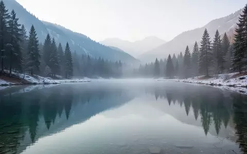 Ein ruhiger Bergsee in einer kühlen, natürlichen Umgebung unter klarem Himmel. - Foto: über boerse-global.de