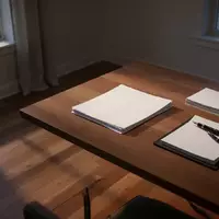 Ein minimalistisch eingerichtetes, leeres Arbeitszimmer mit einem aufgeräumten Schreibtisch bei sanftem Tageslicht. - Foto: über boerse-global.de