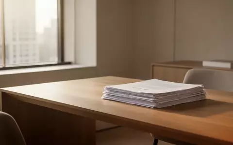 Ein minimalistischer, heller Arbeitsplatz mit einem sauberen Holztisch und geordneten Unterlagen bei natürlichem Licht. - Foto: über boerse-global.de