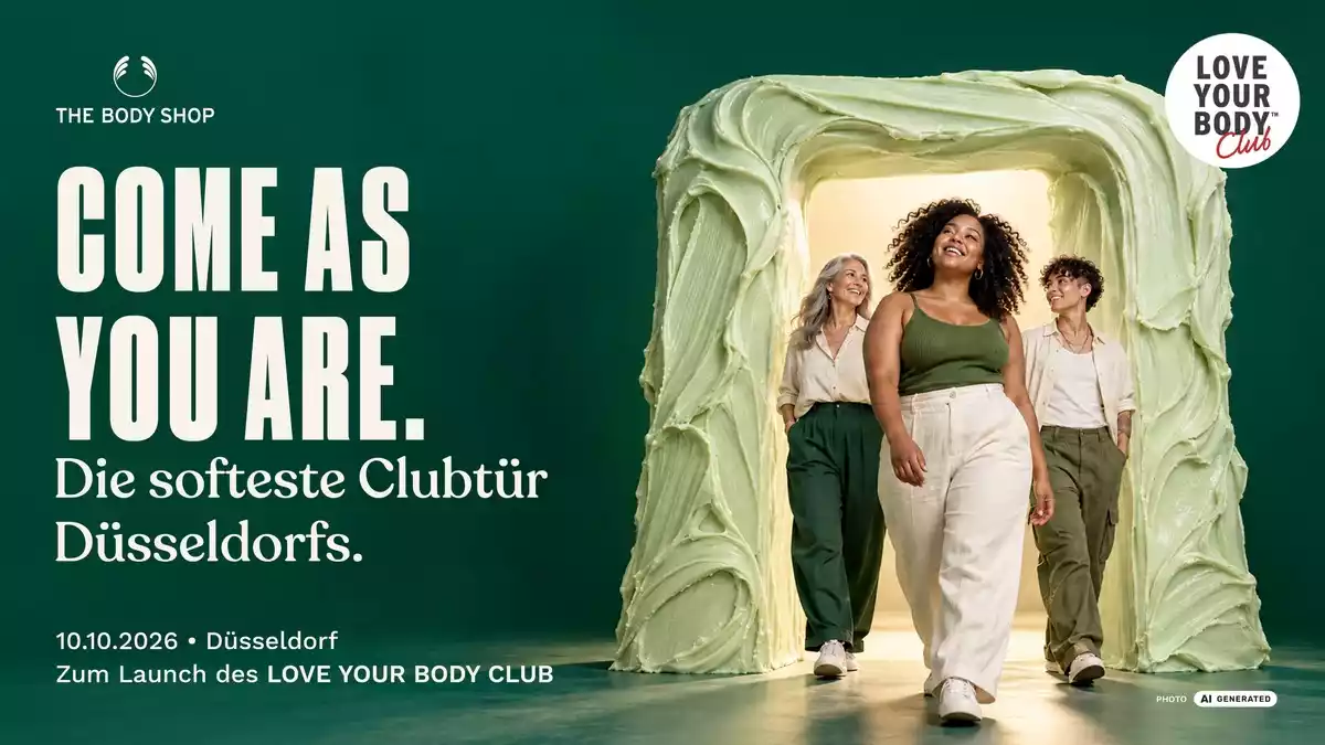 Kreativagentur Rheinschurken öffnet für the Body Shop die softeste Clubtür Düsseldorfs - Bild: presseportal.de