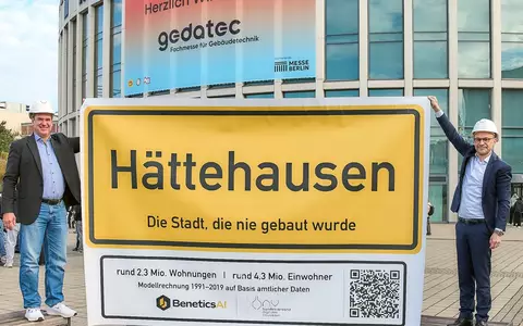 Hättehausen wäre größer als Berlin: So viel mehr Wohnraum hätte der Bau seit 1991 schaffen können / Amtliche Daten: Produktivität am Bau seit 1991 gesunken - Foto: presseportal.de
