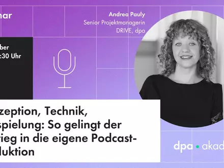 So gelingt der Einstieg in die eigene Podcast-Produktion: Konzeption, Technik, Ausspielung - Foto: presseportal.de
