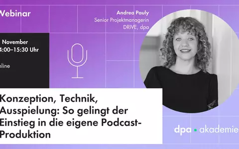 So gelingt der Einstieg in die eigene Podcast-Produktion: Konzeption, Technik, Ausspielung - Foto: presseportal.de