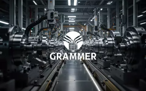 Moderne, abstrakt dargestellte industrielle Fertigungshalle mit Fokus auf Automobilproduktion bei gedämpfter Beleuchtung. - Foto: über boerse-global.de