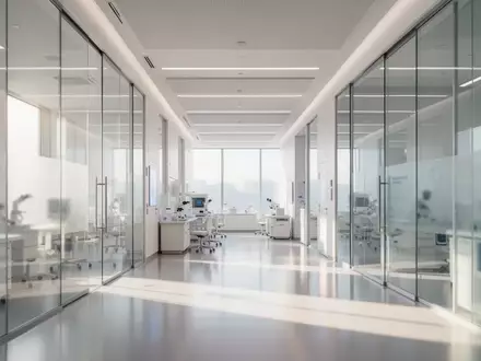 Ein minimalistisch gestalteter, lichtdurchfluteter Raum in einer modernen Forschungseinrichtung mit Fokus auf Architektur und Klarheit. - Foto: über boerse-global.de