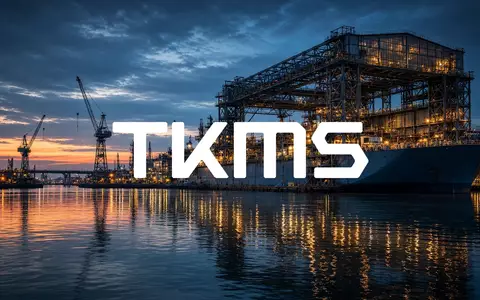 Moderne Schiffswerft in der Dämmerung mit Fokus auf industrielle Präzisionstechnik. - Foto: über boerse-global.de