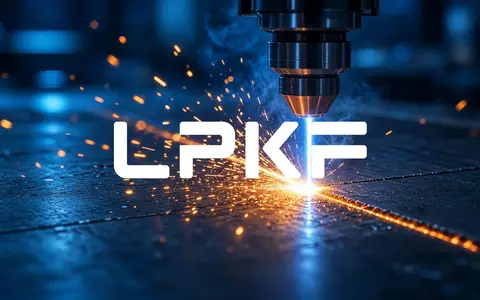Industrielle Laserbearbeitung in einer dunklen, atmosphärischen Umgebung mit fokussiertem Lichtschein. - Foto: über boerse-global.de