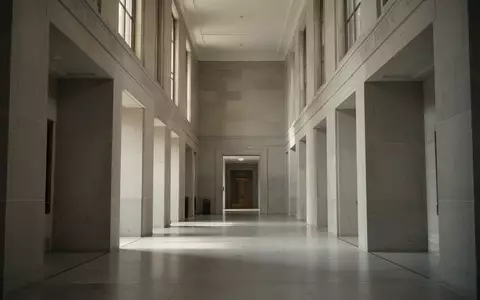 Ein leerer, minimalistischer Flur in einem öffentlichen Gebäude mit klaren architektonischen Linien und natürlichem Licht. - Foto: über boerse-global.de