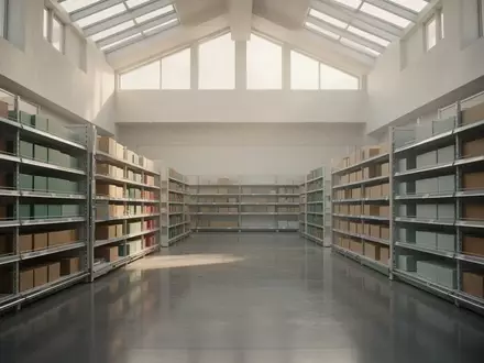 Ein leerer, ruhig beleuchteter Supermarktgang mit ordentlich sortierten Regalen in einer minimalistischen, reizarmen Umgebung. - Foto: über boerse-global.de