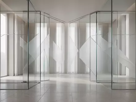 Ein minimalistischer, moderner Innenraum mit Glaswänden und hellem, natürlichem Licht. - Foto: über boerse-global.de