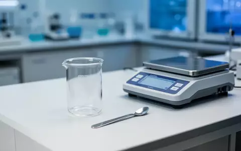 Ein steriler Labortisch mit Glasinstrumenten und einer Analysenwaage in einer medizinischen Forschungseinrichtung. - Foto: über boerse-global.de