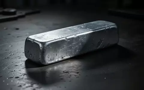 Ein einzelner Silberbarren auf einer dunklen, reflektierenden Oberfläche in düsterer, dramatischer Beleuchtung. - Foto: über boerse-global.de