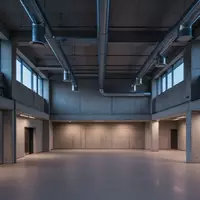 Ein minimalistisches, leeres Industriegebäude in der Dämmerung mit architektonischen Linien und indirektem Licht. - Foto: über boerse-global.de
