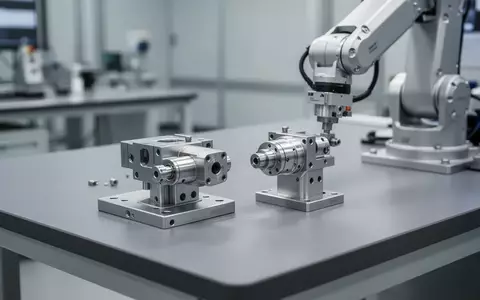 Präzisionsbauteile in einer industriellen Fertigungsumgebung zur Entwicklung humanoider Robotiksysteme. - Foto: über boerse-global.de