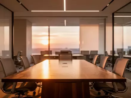 Ein minimalistisch eingerichteter, moderner Büroraum in Tokio mit warmem Tageslicht und einer ruhigen Arbeitsatmosphäre. - Foto: über boerse-global.de